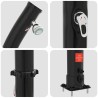 Douche solaire avec tête de douche 20 l Noir 623106623106