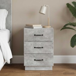 Cabinet de chevet avec tiroir Gris béton 43 x 41 x 63,5 cm 623107623107