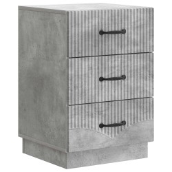 Cabinet de chevet avec tiroir Gris béton 43 x 41 x 63,5 cm 623107623107