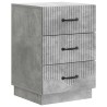 Cabinet de chevet avec tiroir Gris béton 43 x 41 x 63,5 cm 623107623107