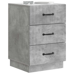 Cabinet de chevet avec tiroir Gris béton 43 x 41 x 63,5 cm 623107623107