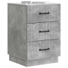 Cabinet de chevet avec tiroir Gris béton 43 x 41 x 63,5 cm 623107623107
