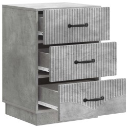 Cabinet de chevet avec tiroir Gris béton 43 x 41 x 63,5 cm 623107623107