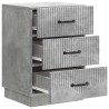 Cabinet de chevet avec tiroir Gris béton 43 x 41 x 63,5 cm 623107623107