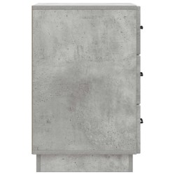 Cabinet de chevet avec tiroir Gris béton 43 x 41 x 63,5 cm 623107623107