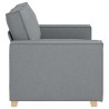 Canapé 2 places Gris clair 160x78x84 cm Tissu 623108623108
