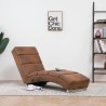 Chaise longue de massage Marron Similicuir daim 623109623109
