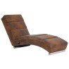 Chaise longue de massage Marron Similicuir daim 623109623109