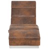 Chaise longue de massage Marron Similicuir daim 623109623109