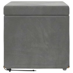 Tabouret Gris foncé 41 x 41 x 40 cm Velours et Bois Composite 623112623112