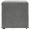 Tabouret Gris foncé 41 x 41 x 40 cm Velours et Bois Composite 623112623112
