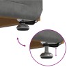 Tabouret Gris foncé 41 x 41 x 40 cm Velours et Bois Composite 623112623112