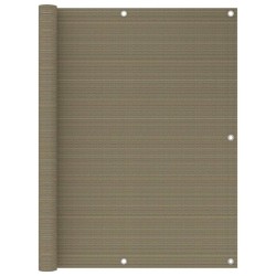 Écran de balcon Taupe 120x600 cm PEHD 623115623115