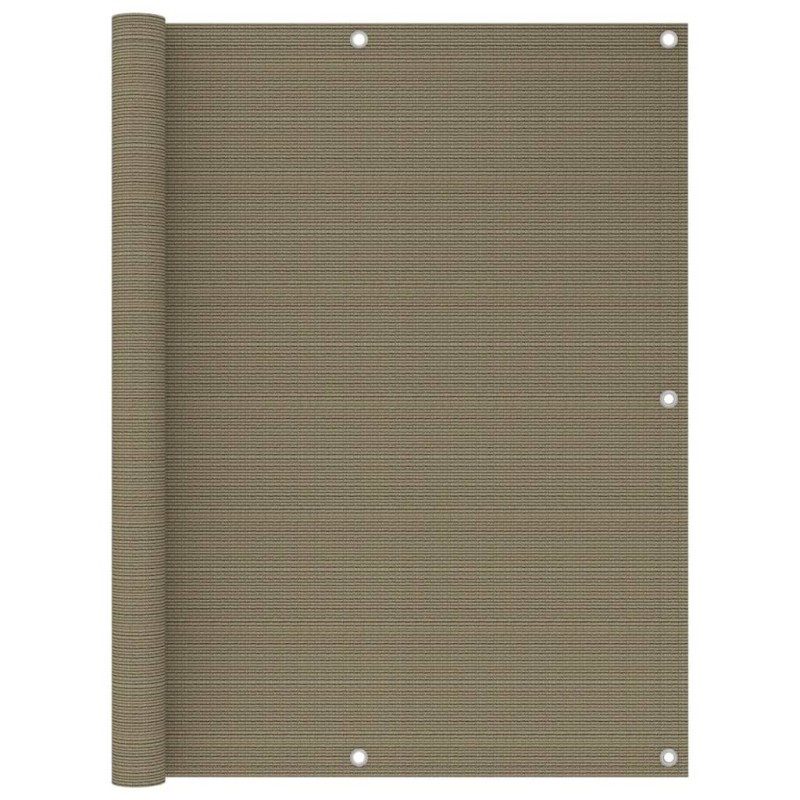 Écran de balcon Taupe 120x600 cm PEHD 623115623115