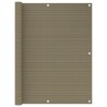 Écran de balcon Taupe 120x600 cm PEHD 623115623115