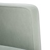 Canapé deux places gris clair 111 cm velours 623117623117