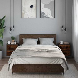 Tables de chevet murales 2 pcs Chêne fumé 40x31x39,5 cm 623119623119
