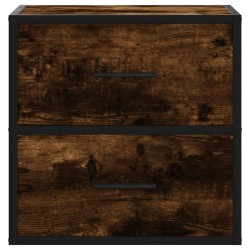 Tables de chevet murales 2 pcs Chêne fumé 40x31x39,5 cm 623119623119