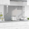 Crédence de cuisine Gris clair 100 x 60 cm verre trempé 623121623121