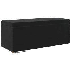 Tabouret Noir 101 x 41 x 40 cm Velours et Bois Composite 623123623123