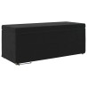 Tabouret Noir 101 x 41 x 40 cm Velours et Bois Composite 623123623123