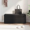 Tabouret Noir 101 x 41 x 40 cm Velours et Bois Composite 623123623123