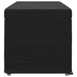 Tabouret Noir 101 x 41 x 40 cm Velours et Bois Composite 623123623123