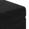 Tabouret Noir 101 x 41 x 40 cm Velours et Bois Composite 623123623123