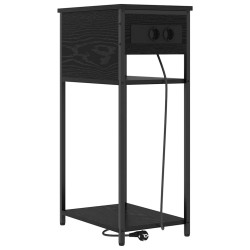 Cabinet de chevet Chêne noir 41 x 28 x 76 cm Bois d'ingénierie 623125623125