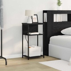 Cabinet de chevet Chêne noir 41 x 28 x 76 cm Bois d'ingénierie 623125623125