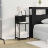 Cabinet de chevet Chêne noir 41 x 28 x 76 cm Bois d'ingénierie 623125623125