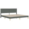 Cadre de lit Gris foncé 180 x 200 cm Polyester 623129623129