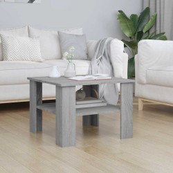 Table basse Sonoma gris 60x60x42 cm Bois d'ingénierie	 623131623131