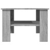Table basse Sonoma gris 60x60x42 cm Bois d'ingénierie	 623131623131