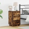 Cabinet de chevet avec tiroir Chêne fumé 39 x 34,5 x 65 cm 623132623132