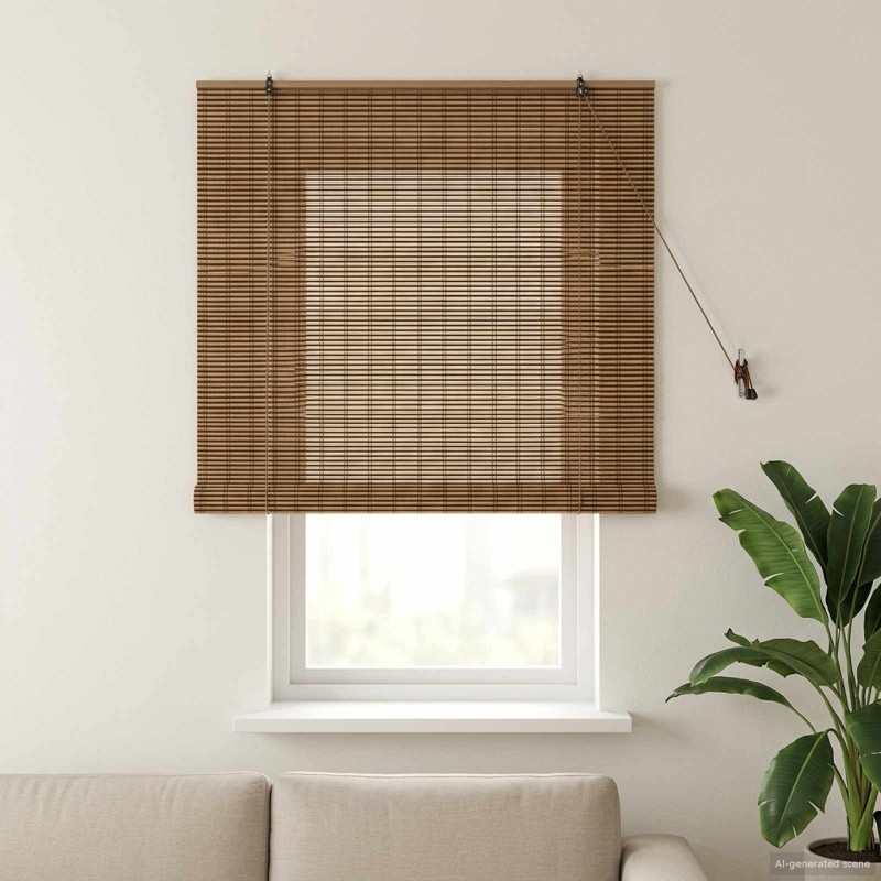 Store enrouleur Marron 160 x 160 cm Bambou 623134623134