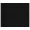 Écran de balcon Noir 75x300 cm PEHD 623139623139