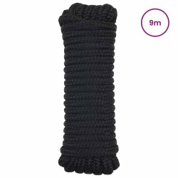 Corde de bateau 9 m 1 Noir Polyester 623142623142
