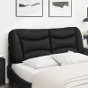 Coussin de tête de lit Hvar noir 120 cm similicuir 623143623143