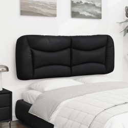 Coussin de tête de lit Hvar noir 120 cm similicuir 623143623143