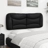 Coussin de tête de lit Hvar noir 120 cm similicuir 623143623143