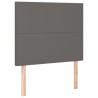 Tête de lit à LED Gris 100x5x118/128 cm Similicuir 623144623144
