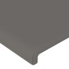 Tête de lit à LED Gris 100x5x118/128 cm Similicuir 623144623144