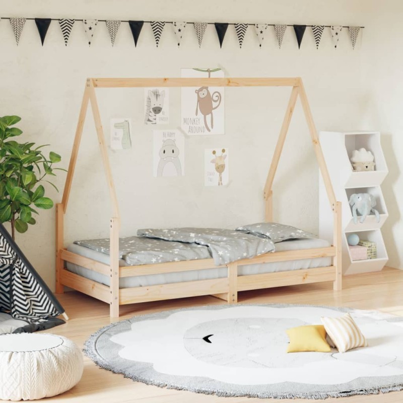 Cadre de lit pour enfant 80x160 cm bois de pin massif 623145623145