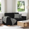 Canapé 2 places Noir 160x78x84 cm Tissu 623148623148