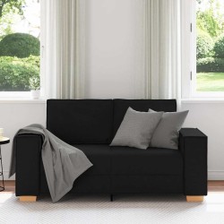 Canapé 2 places Noir 160x78x84 cm Tissu 623148623148