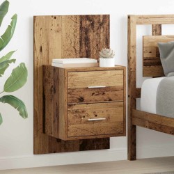 Cabinet de chevet mural 2 pcs Bois Ancien 48,5 x 32,5 x 80 cm 623156623156