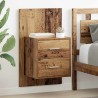 Cabinet de chevet mural 2 pcs Bois Ancien 48,5 x 32,5 x 80 cm 623156623156