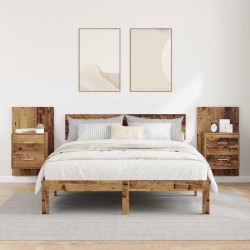 Cabinet de chevet mural 2 pcs Bois Ancien 48,5 x 32,5 x 80 cm 623156623156