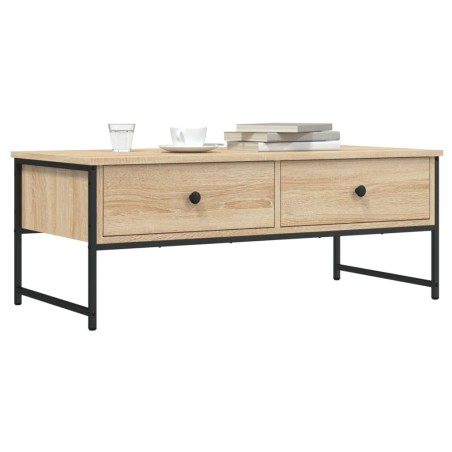 Table basse chêne sonoma 101x49x39,5 cm bois d'ingénierie 623159623159